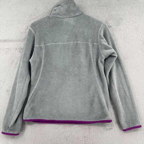 Patagonia Re-Tool Snap-T Pullover Womens Small Fleece Gray Purple Polartec Ski - Picture 7 of 12